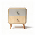 Comò con cassetti in legno e finitura decorativa per camera da letto – 40 x 40 x 50 cm