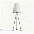 Lampada da terra con paralume in tweed per illuminazione domestica – 25 x 25 x 150 cm